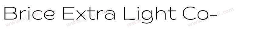 Brice Extra Light Co字体转换